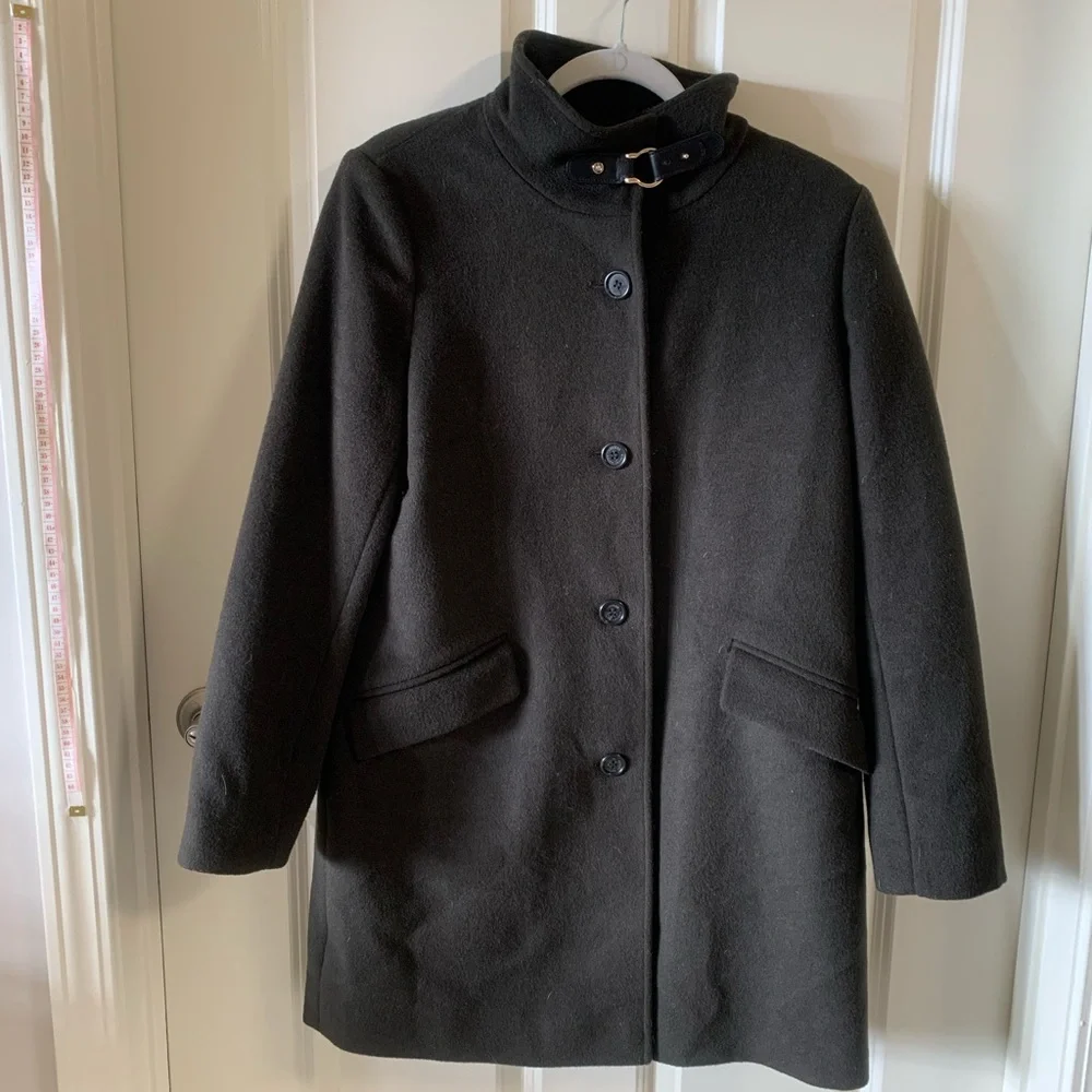 Ralph Lauren Buckle Collar Coat in Forest Green - Picture 3 of 7